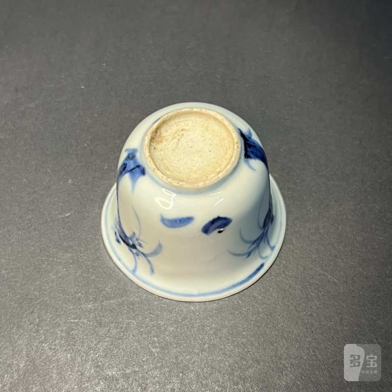 明 青花花鸟纹杯 - 图5